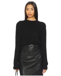 Enza Costa - Easy Long Sleeve Crew Sweater - Lyst