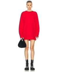 Norma Kamali - Oversized Raglan Sleeve Mini Dress - Lyst