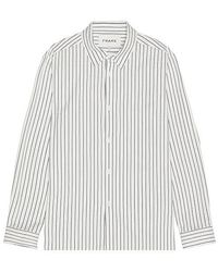 FRAME - Classic Stripe Shirt - Lyst