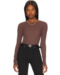 Bobi - Modal Thermal Top En Color Marrón Talla (También En Xs, S, Xl) - Lyst