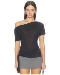 St. Agni - Fine Jersey Off Shoulder Top - Lyst