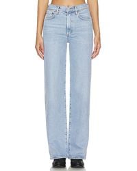 Agolde - Mide-Rise-Jeans Mit Weitem, Geradem Bein Harper - Lyst