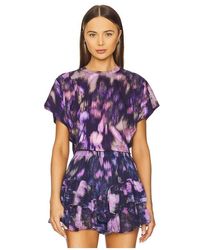 Isabel Marant - Top Manga Corta Zilia En Color Morado Talla (También En S, Xs) - Lyst