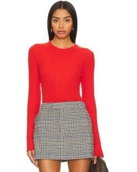 Autumn Cashmere - Rib Crew Neck Top - Lyst