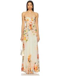 Hemant & Nandita - Corsetted Long Dress - Lyst