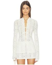 Stone Cold Fox - X Revolve Adari Pointelle Cardigan - Lyst