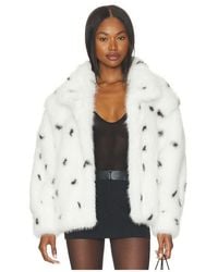 DUCIE - Katja Faux Fur Jacket - Lyst