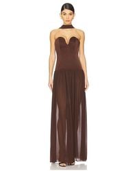 LPA - Ada Corset Maxi Dress - Lyst