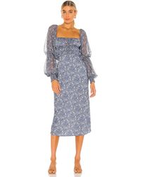 free people peach pie midi dress