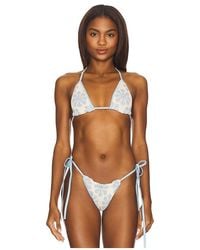Asta Resort - Lio Jacquard Bikini Top - Lyst
