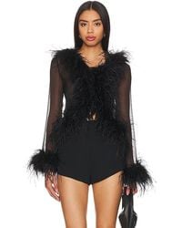 bubish - Gigi Feather Blouse - Lyst