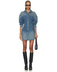 GOOD AMERICAN - Shaped Denim Dress - Lyst