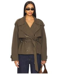 Elodie the Label - Elodie Eleanor Cropped Trench Coat - Lyst