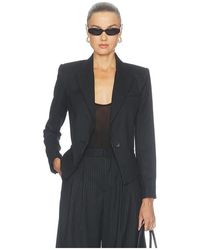 L'Agence - Misa Short Single Button Blazer - Lyst