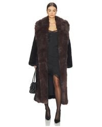 WeWoreWhat - Faux Fur Belted Jacket - Lyst