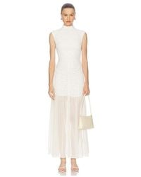 ROTATE BIRGER CHRISTENSEN - Lace Ruched Maxi Dress - Lyst