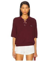 ROTATE BIRGER CHRISTENSEN - Slinky Knit Polo - Lyst
