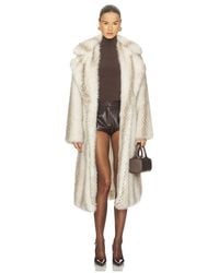 MORE TO COME - X Emma Leger Carrie Faux Fur Coat - Lyst