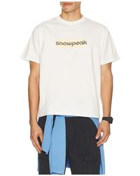 Snow Peak - Sp Reflective Typography T-Shirt - Lyst