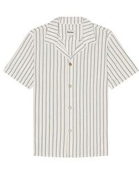 Rhythm - Seersucker Stripe ショートスリーブシャツ - Lyst