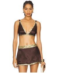 Asta Resort - Bralette Von Hand Mit Perlen Besetzt Celene - Lyst