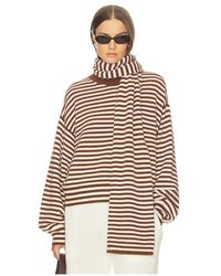 SRG - Waldo Striped Cashmere Sweater & Scarf - Lyst