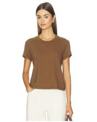 James Perse - Shrunken Crew Neck Short Sleeve Tee - Lyst