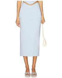 Camila Coelho - Falda Lotta En Color Bebe Azul Talla En - Lyst
