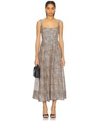 Bardot - Midikleid Mit Korsett-Oberteil Lilah - Lyst