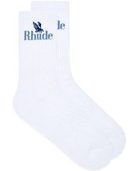 Rhude - Rossa Logo Socks - Lyst