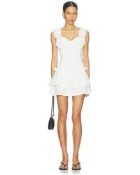 Runaway the Label - Bronte Ruffled Corset Mini Dress - Lyst