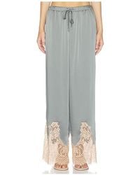 L'Agence - 'Agence Mirel Lace Trim Drawstring Pant - Lyst