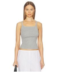 DONNI. - The Baby Rib Square Neck Tank - Lyst