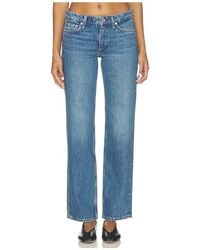 Rag & Bone - Harlow Low Rise Full Length Slim Straight Jeans - Lyst