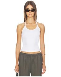 Enza Costa - Cotton Rib Halter - Lyst