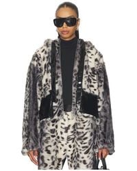 AKNVAS - Hesse Faux Fur Leopard Jacket - Lyst