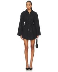 AMUR - Clea Denim Day Dress - Lyst