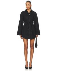AMUR - Clea Denim Day Dress - Lyst