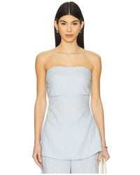 Faithfull the Brand - Top Sin Tirantes Boe En Color Bebe Azul Talla (También En M, S, Xl, Xs) - Lyst