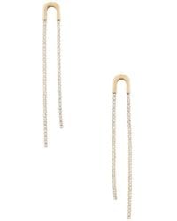 Ettika - Double Chain Drop Earrings - Lyst