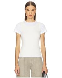 GRLFRND - Layered Short Sleeve Tee - Lyst