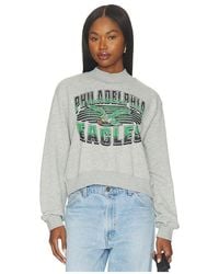 Junk Food - Eagles Mock Neck Fleece Sweatshirt - Lyst