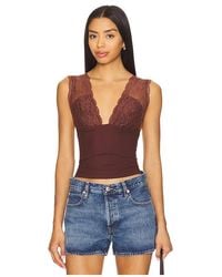 Free People - Camisola Power Play En Color Burgundy Talla (También En M, S, Xl, Xs) - Lyst