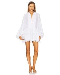 Bardot - Antonia Lace Trim Mini Dress - Lyst