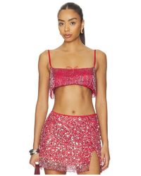 Asta Resort - X Revolve Yasmin Fringe Bralette - Lyst