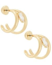 Ettika - Orbit Crystal Hoop Earrings - Lyst