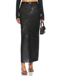 Blank NYC - Leather Midi Skirt - Lyst