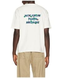 Drole de Monsieur - Vine Embroidered Slogan Tee Shirt - Lyst