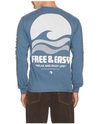 Free & Easy - High Sea Long Sleeve Tee - Lyst