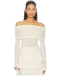 Susana Monaco - Light Merino Off Shoulder Sweater - Lyst